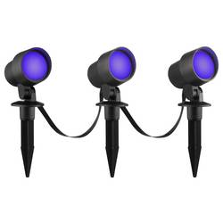 Brilliant G40911/06 Außenspießleuchte 3er Set zahradní osvětlení Energetická třída (EEK2021): F (A - G) LED pevně vestavěné LED černá