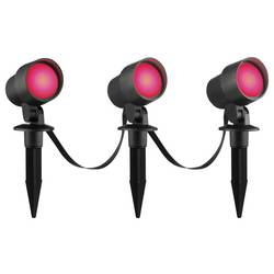 Brilliant G40911/06 Außenspießleuchte 3er Set zahradní osvětlení Energetická třída (EEK2021): F (A - G) LED pevně vestavěné LED černá