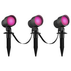 Brilliant G40911/06 Außenspießleuchte 3er Set zahradní osvětlení Energetická třída (EEK2021): F (A - G) LED pevně vestavěné LED černá