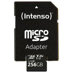 Intenso Professional paměťová kartam miniSDXC Retail 256 GB Class 10, UHS-I U3, v30 Video Speed Class Vodotěsný, Teplotně odolná
