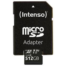 Intenso Professional paměťová kartam miniSDXC Retail 512 GB Class 10, UHS-I U3, v30 Video Speed Class Vodotěsný, Teplotně odolná