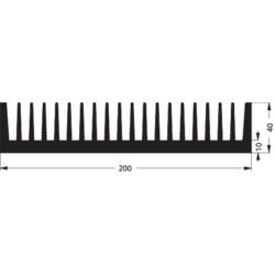 Fischer Elektronik 10020505 SK 47 150 SA chladič 0.53 K/W (d x š x v) 150 x 200 x 40 mm