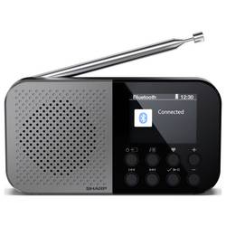 Sharp DR-P520 (GY) DR-P520 outdoorové rádio, FM, DAB, Bluetooth, s USB nabíječkou, na dotek výrazná tlačítka, černá