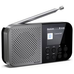 Sharp DR-P520 (GY) DR-P520 outdoorové rádio, FM, DAB, Bluetooth, s USB nabíječkou, na dotek výrazná tlačítka, černá