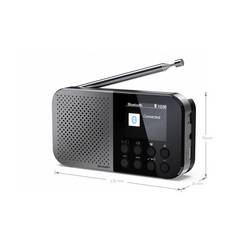 Sharp DR-P520 (GY) DR-P520 outdoorové rádio, FM, DAB, Bluetooth, s USB nabíječkou, na dotek výrazná tlačítka, černá