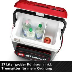 Einhell TE-COL 18/27 Li-Solo Aku chladicí box Energetická třída (EEK2021): D (A - G) termoelektrický (peltierův článek) 12 V, 18 V, 230 V černá, červená, bílá