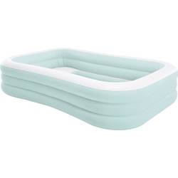 Intex „nafukovací rodinný pool“ nabízí polstrované sedačky a mnoho místa pro pohodovou rodinu – ideal pro horké dny, vhodné pro děti od 6 let.