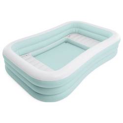 Intex „nafukovací rodinný pool“ nabízí polstrované sedačky a mnoho místa pro pohodovou rodinu – ideal pro horké dny, vhodné pro děti od 6 let.