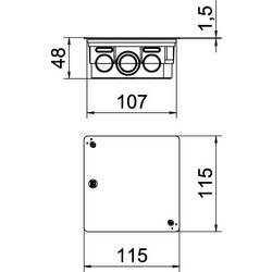 OBO Bettermann 2003118 propojovací krabice (d x š) 100 mm x 100 mm 1 ks