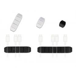 Delock příchytné klipsy kabelu termoplast černá, bílá flexibilní (Ø x v) 5 mm x 10 mm 10 ks 18400