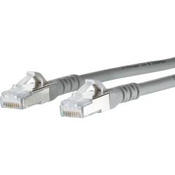 Metz Connect 1308452033-E RJ45 síťové kabely, propojovací kabely CAT 6A S/FTP 2.00 m šedá s ochranou 1 ks