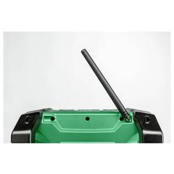 HiKOKI UR18DA UR18DAW4Z odolné rádio, DAB+, FM, Bluetooth, nárazuvzdorné, prachotěsné, voděodolné, černá, zelená