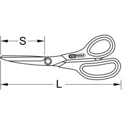 KS Tools 1180067 univerzální nůžky 220 mm