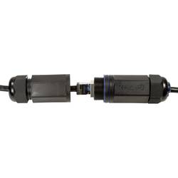 LogiLink CQ7143S RJ45 síťové kabely, propojovací kabely CAT 6A S/FTP 50.00 m černá stíněný, odolné proti UV záření, odolné proti oleji 1 ks