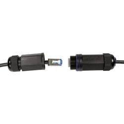 LogiLink CQ7143S RJ45 síťové kabely, propojovací kabely CAT 6A S/FTP 50.00 m černá stíněný, odolné proti UV záření, odolné proti oleji 1 ks
