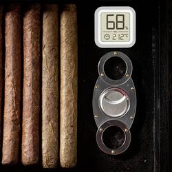 TFA Dostmann Humidore teploměr a vlhkoměr stříbrná 30.5056.54