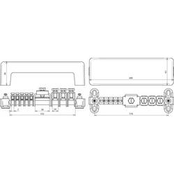 DEHN 563020 PAS AH RK 5X25 3X8.10 1XFL30 Lišta potenciálového vyrovnání 1 ks