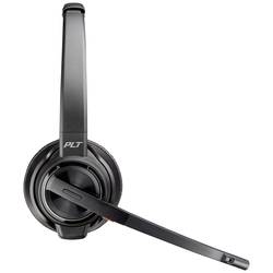 HP Poly Savi 8220 UC DECT Headset otevřená (On Ear) DECT, Bluetooth® stereo černá Potlačení hluku headset, regulace hlasitosti, Vypnutí zvuku mikrofonu Počítače
