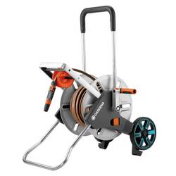 GARDENA 18547-20 CleverRoll M Easy Metall Set Vozík na hadici 13 mm 25 m 1/2 palce 1 ks stříbrná