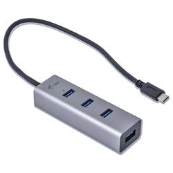 i-tec C31HUBMETAL403 USB Hub 4 porty USB-A USB 3.2 Gen1 5 GBit/s šedá I-TEC USB C Metal HUB 4 Port passive