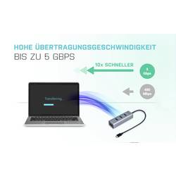 i-tec C31HUBMETAL403 USB Hub 4 porty USB-A USB 3.2 Gen1 5 GBit/s šedá I-TEC USB C Metal HUB 4 Port passive