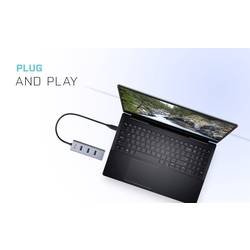 i-tec C31HUBMETAL403 USB Hub 4 porty USB-A USB 3.2 Gen1 5 GBit/s šedá I-TEC USB C Metal HUB 4 Port passive