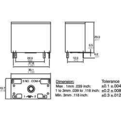 Panasonic ALF1P12, ALF1P12 relé do DPS, monostabilní, 1 cívka, 250 V/AC, 25 A, 1 ks