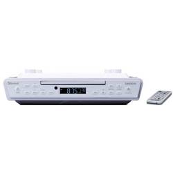Lenco KCR-150WH KCR-150WH kuchyňské rádio, FM, Bluetooth, CD, vč. dálkového ovládání, funkce alarmu, bílá