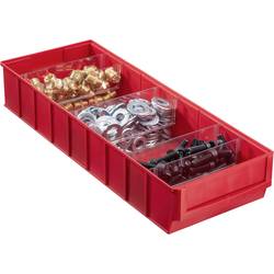 Allit 456571 skladový box , vhodné pro potraviny, (d x š x v) 500 x 185 x 81 mm, červená, 1 ks