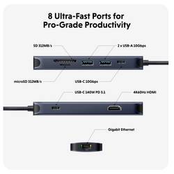 HYPER USB-C® dokovací stanice HyperDrive EcoSmart Gen.2 Hub Vhodné pro značky (dokovací stanice pro notebook): univerzální