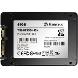 Transcend SSD452K 64 GB interní SSD pevný disk 6,35 cm (2,5) SATA 6 Gb/s Industrial TS64GSSD452K