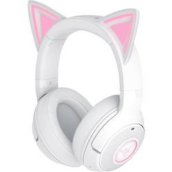 RAZER Kraken Kitty V2 Headset uzavřená (Over Ear) Bez kabelu, Bluetooth® stereo bílá Redukce šumu mikrofonu headset Gaming