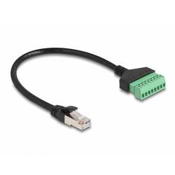 Delock 65975 RJ45 síťové kabely, propojovací kabely CAT 6 U/UTP 0.30 m černá, zelená 1 ks