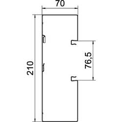 OBO Bettermann 6278000 instalační lišta (d x š) 2000 mm x 210 mm 1 ks čistě bílá