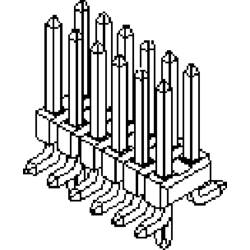 Molex vestavná pinová lišta (standardní) Počet řádků: 2 Počet kontaktů v řadě: 6 15910120 1 ks Tube