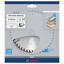 Bosch Accessories Multi Material 2608640501 tvrdokovový pilový kotouč 150 x 20 x 2 mm Počet zubů (na palec): 42 1 ks