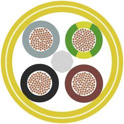 LAPP ÖLFLEX® CRANE VS (N)SHTÖU 0044010/1000 Průmyslový napájecí kabel 18 G 1.5 mm², 1000 m, žlutá