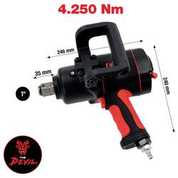 KS Tools 512.1015 pneumatický rázový šroubovák Točivý moment (max.): 4250 Nm