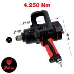 KS Tools 512.1015 pneumatický rázový šroubovák Točivý moment (max.): 4250 Nm