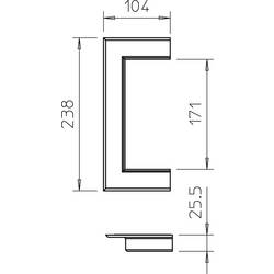 OBO Bettermann 6274830 montážní příslušenství (š x h) 238 mm x 104 mm 1 ks čistě bílá