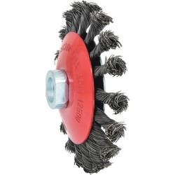 KS Tools 340.0049 Kartáč kuželového tvaru s ocelovým drátem 0,5 mm, Ø 115 mm