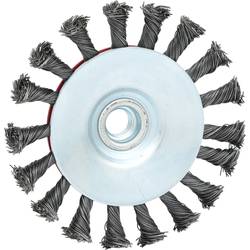 KS Tools 340.0049 Kartáč kuželového tvaru s ocelovým drátem 0,5 mm, Ø 115 mm