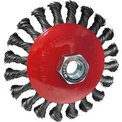 KS Tools 340.0049 Kartáč kuželového tvaru s ocelovým drátem 0,5 mm, Ø 115 mm