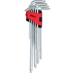 KS Tools 151.4550 TX sada klíčů T 10, T 15, T 20, T 25, T 27, T 30, T 40, T 45, T 50 9dílná