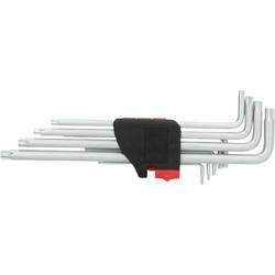 KS Tools 151.4550 TX sada klíčů T 10, T 15, T 20, T 25, T 27, T 30, T 40, T 45, T 50 9dílná
