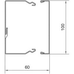 Hager LFS6010009016 kabelová lišta (d x š x v) 2000 x 100 x 60 mm 2 m bílá