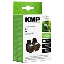KMP Ink náhradní HP 56, C6656AE kompatibilní Dual černá H11D 0995,4021