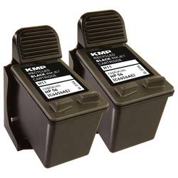 KMP Ink náhradní HP 56, C6656AE kompatibilní Dual černá H11D 0995,4021