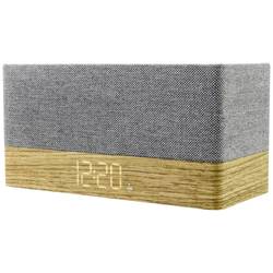 soundmaster UR630WE 10766 radiobudík, FM, Bluetooth, AUX, FM, funkce alarmu, šedá, hnědá