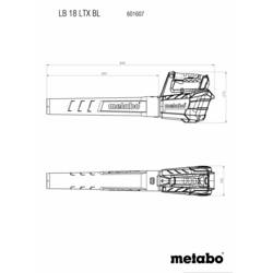 Metabo 601607650 LB 18 LTX BL akumulátor foukač listí + 2. akumulátor, vč. nabíječky 18 V